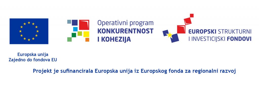 Logo: Sufinancira Europska unija iz Europskog fonda za regionalni razvoj